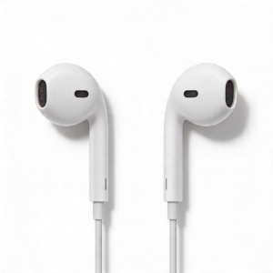 ابل ايربودز Apple EarPods سماعات أذن سلكية أصلية مع موصل لايتنينج كونيكتور Lightning Connector لون أبيض