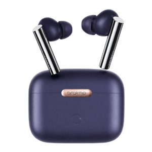 سماعة داخل الأذن(oraimo) FreePods Proمزودة بتقنية عزل الضوضاء المتكيف Adaptive Hybrid ANC من اورايمو - لون كحلي ميتاليك