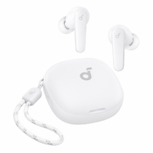 سماعة طوق بلوتوث(soundcore R50i VI) داخل الأذن مع ميزة BassUp وبطارية 30 ساعة من أنكر - لون أبيض