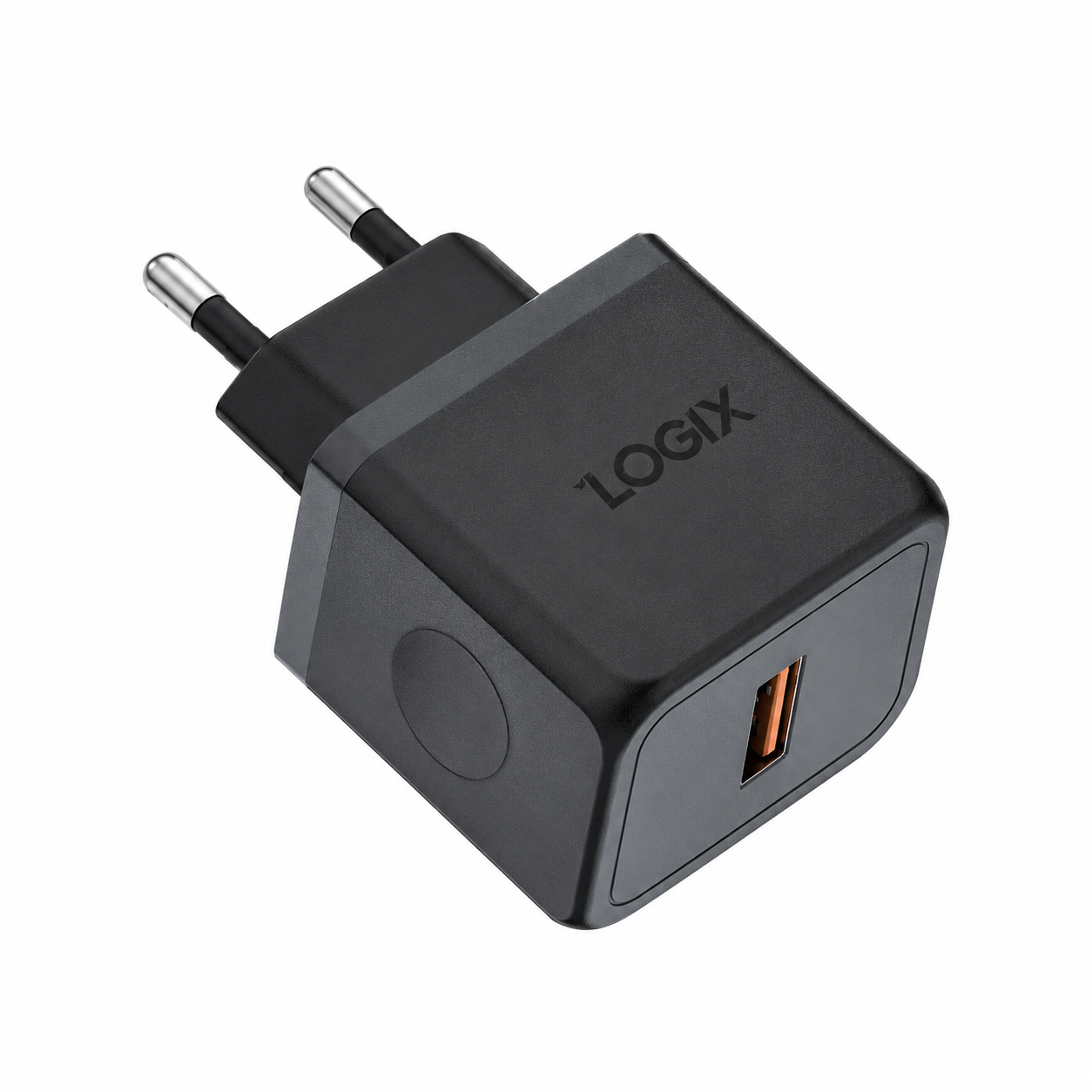 شاحن Logix الجداري فائق السرعة بقوة 25W موديل (LG-HC04) - طقم شحن متكامل مع كابل تايب سي يدعم الشحن السريع QC 3.0 للأجهزة الذكية والتابلت، لون أسود